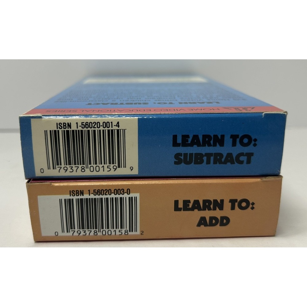 Learn To Add & Subtract Home Video Educational Series VHS Cassette Tape - Picture 10 of 10
